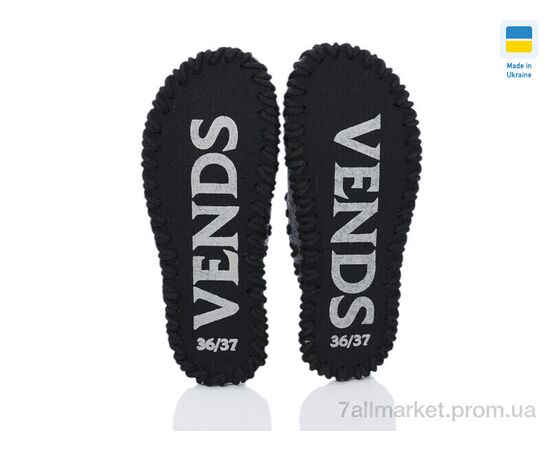 Тапки жіночі для будинку Весна/осінь 208W сірий (9 пар р.36-41) "Active" недорого оптом від прямого постачальника, зображення 3