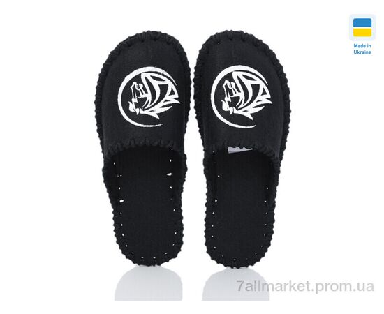 Тапки чоловічі домашні Весна/осінь 308M чорний (9 пар р.40-45) "Active" недорого оптом від прямого постачальника, зображення 2