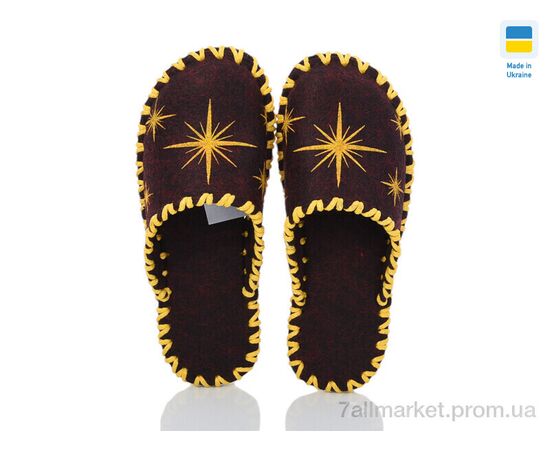 Тапки жіночі для будинку Весна/осінь 206W бордо (9 пар р.36-41) "Active" недорого оптом від прямого постачальника, зображення 2