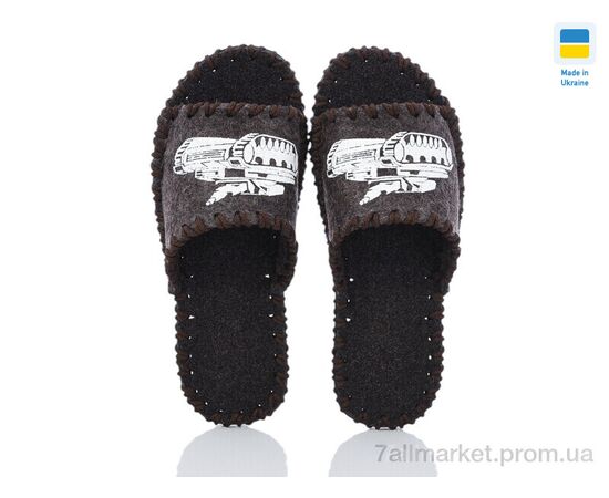 Тапки чоловічі домашні Весна/осінь 319 коричневий (9 пар р.40-45) "Active" недорого оптом від прямого постачальника, зображення 2