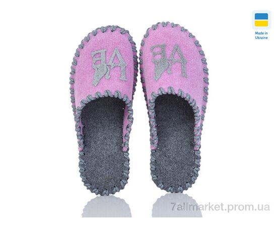 Тапки жіночі для будинку Весна/осінь 191W рожевий (9 пар р.36-41) "Active" недорого оптом від прямого постачальника, зображення 2