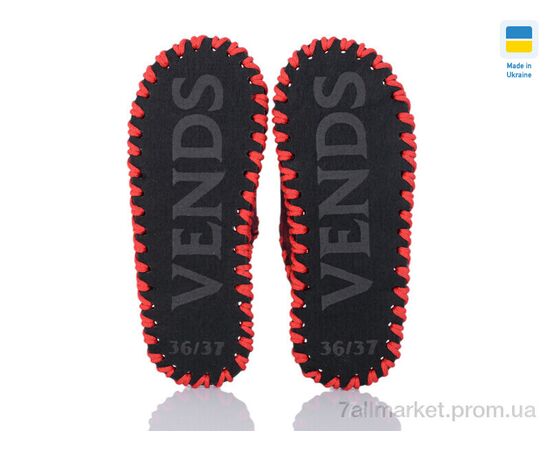 Тапки жіночі для будинку Весна/осінь 261W бордо (9 пар р.36-41) "Active" недорого оптом від прямого постачальника, зображення 2