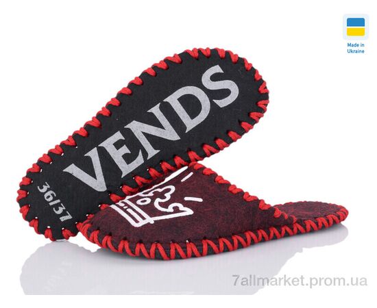 Тапки жіночі для будинку Весна/осінь 269W бордо (9 пар р.36-41) "Active" недорого оптом від прямого постачальника, зображення 3