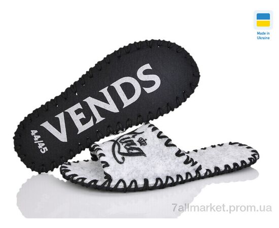 Тапки чоловічі домашні Весна/осінь 386M сірий (9 пар р.40-45) "Active" недорого оптом від прямого постачальника, зображення 3