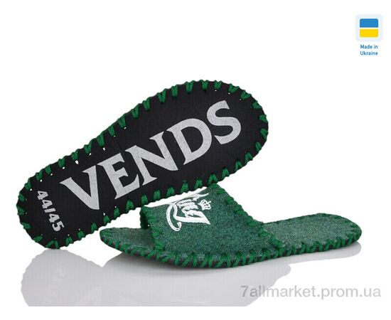 Тапки чоловічі домашні Весна/осінь 386M зелений (9 пар р.40-45) "Active" недорого оптом від прямого постачальника, зображення 3