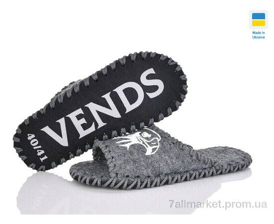 Тапки чоловічі домашні Весна/осінь 368M сірий (9 пар р.40-45) "Active" недорого оптом від прямого постачальника, зображення 3