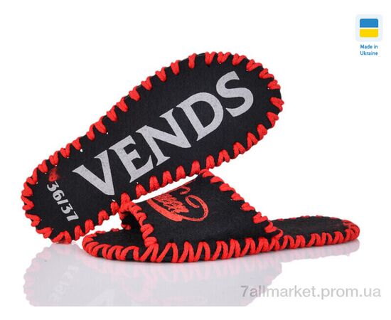 Тапки жіночі для будинку Весна/осінь 288W чорний (9 пар р.36-41) "Active" недорого оптом від прямого постачальника, зображення 3