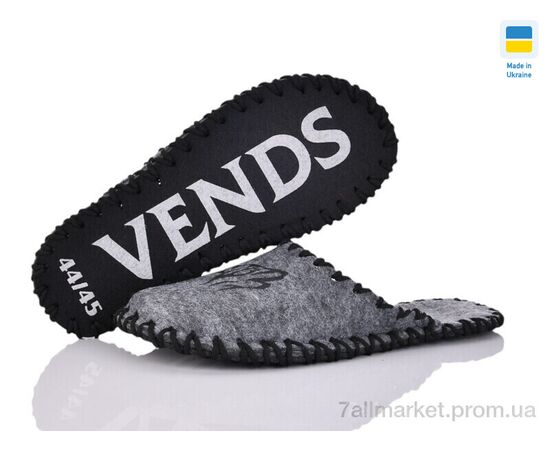 Тапки чоловічі домашні Весна/осінь 306M сірий (9 пар р.40-45) "Active" недорого оптом від прямого постачальника, зображення 3
