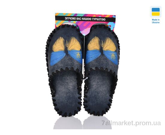 Тапки жіночі для будинку Весна/осінь 5-155 чорний (10 пар р.36-40) "Active" недорого оптом від прямого постачальника, зображення 2