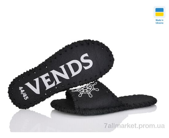 Тапки чоловічі домашні Весна/осінь 355M чорний (9 пар р.40-45) "Active" недорого оптом від прямого постачальника, зображення 3
