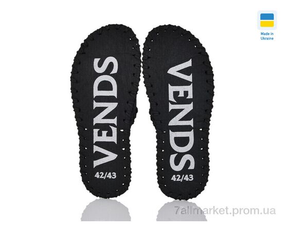 Тапки чоловічі домашні Весна/осінь 305M чорний (9 пар р.40-45) "Active" недорого оптом від прямого постачальника, зображення 2