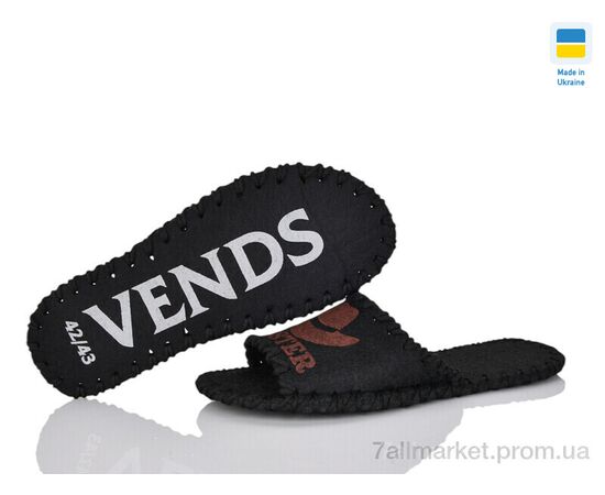 Тапки чоловічі домашні Весна/осінь 305M чорний (9 пар р.40-45) "Active" недорого оптом від прямого постачальника, зображення 3