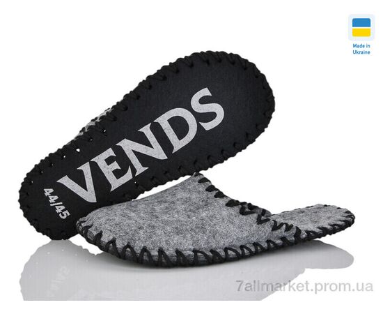 Тапки чоловічі домашні Весна/осінь 358M сірий (9 пар р.40-45) "Active" недорого оптом від прямого постачальника, зображення 3