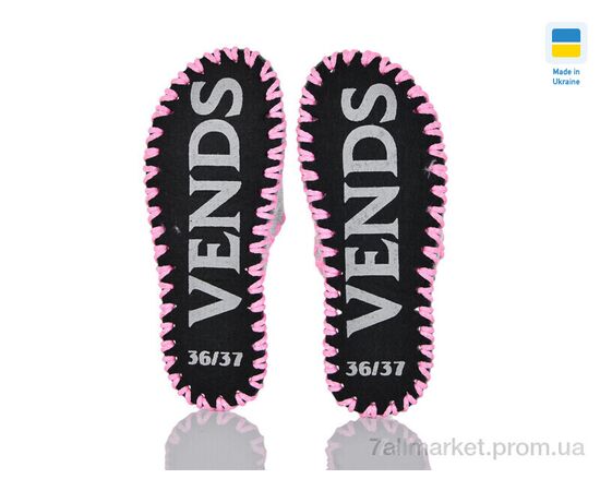 Тапки жіночі для будинку Весна/осінь 172W сірий (9 пар р.36-41) "Active" недорого оптом від прямого постачальника, зображення 2