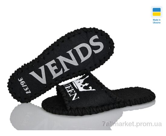 Тапки жіночі для будинку Весна/осінь 238W чорний (9 пар р.36-41) "Active" недорого оптом від прямого постачальника, зображення 3