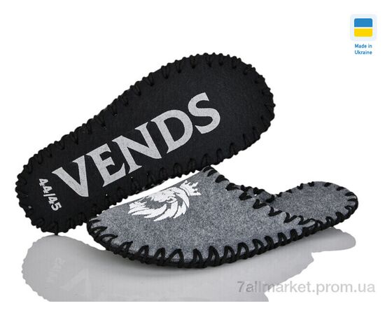 Тапки чоловічі домашні Весна/осінь 323M сірий (9 пар р.40-45) "Active" недорого оптом від прямого постачальника, зображення 3