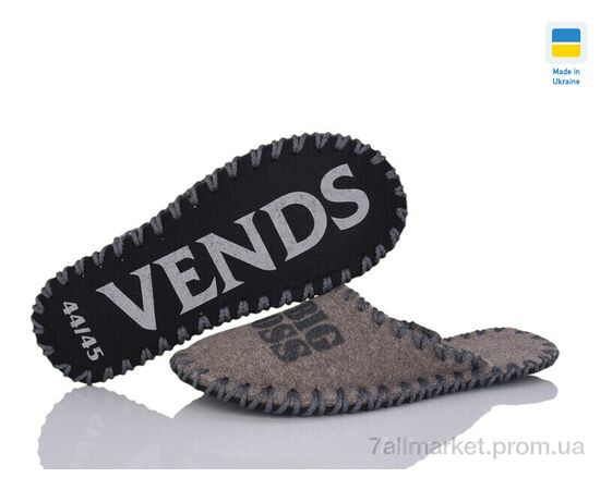 Тапки чоловічі домашні Весна/осінь 364M беж (9 пар р.40-45) "Active" недорого оптом від прямого постачальника, зображення 3