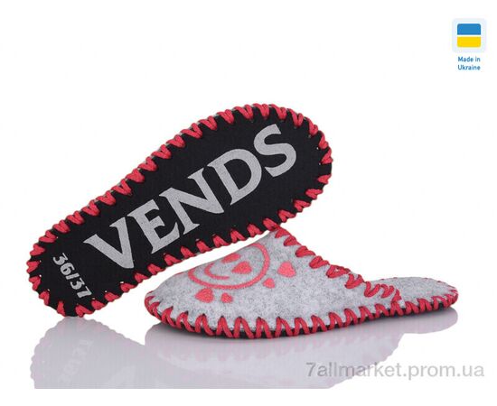 Тапки жіночі для будинку Весна/осінь 251W сірий (9 пар р.36-41) "Active" недорого оптом від прямого постачальника, зображення 3