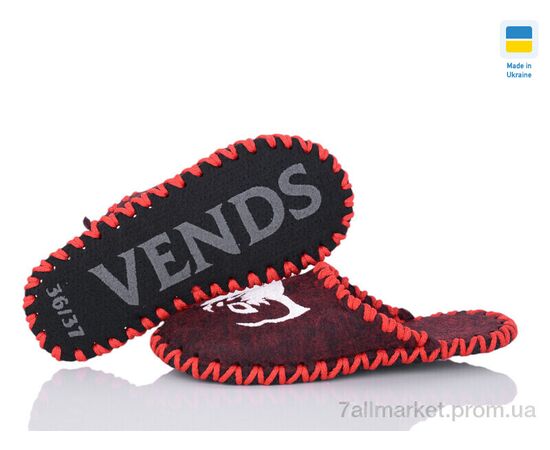 Фотография Тапки женские для дома Весна/осень 249W бордо (9 пар р.36-41) "Active" недорого оптом от прямого поставщика, изображение 3