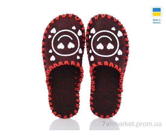 Фотография Тапки женские для дома Весна/осень 251W бордо (9 пар р.36-41) "Active" недорого оптом от прямого поставщика, изображение 2