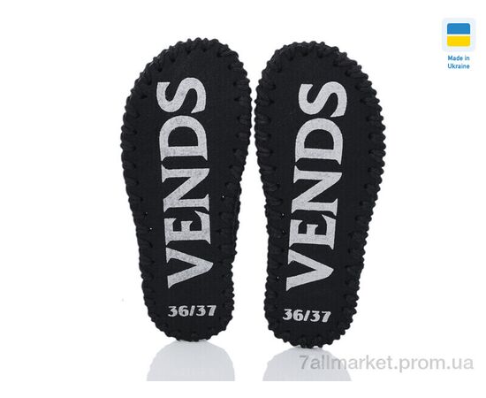 Фотография Тапки женские для дома Весна/осень 253W чорний (9 пар р.36-41) "Active" недорого оптом от прямого поставщика, изображение 3