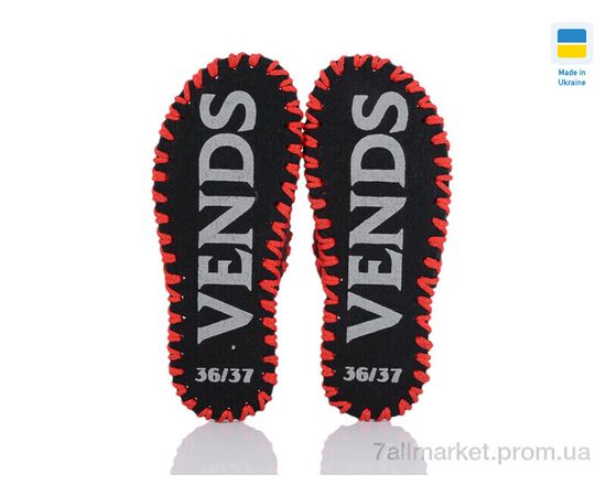 Тапки жіночі для будинку Весна/осінь 285W бордо (9 пар р.36-41) "Active" недорого оптом від прямого постачальника, зображення 3