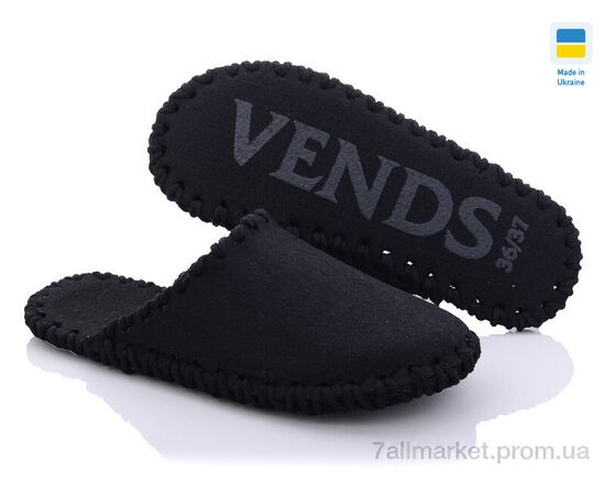 Фотография Тапки женские для дома Весна/осень 294W черный (9 пар р.36-41) "Active" недорого оптом от прямого поставщика, изображение 2