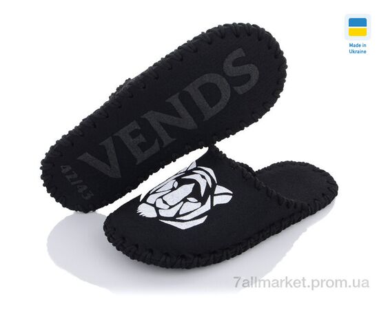 Фотография Тапки мужские домашние Весна/осень 359M черный (9 пар р.40-45) "Active" недорого оптом от прямого поставщика, изображение 2