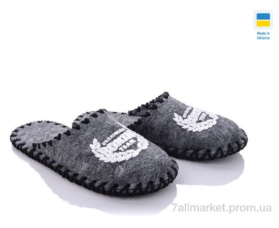 Фотография Тапки мужские домашние Весна/осень 326М серый (9 пар р.40-45) "Active" недорого оптом от прямого поставщика, изображение 2