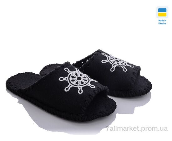 Фотография Тапки мужские домашние Весна/осень 355М черный (9 пар р.40-45) "Active" недорого оптом от прямого поставщика, изображение 2