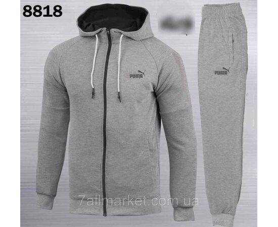 Фотография Спортивный мужской костюм на молнии Пума размеры S-2XL (3цв) "REMAIN" недорого от прямого поставщика, изображение 3