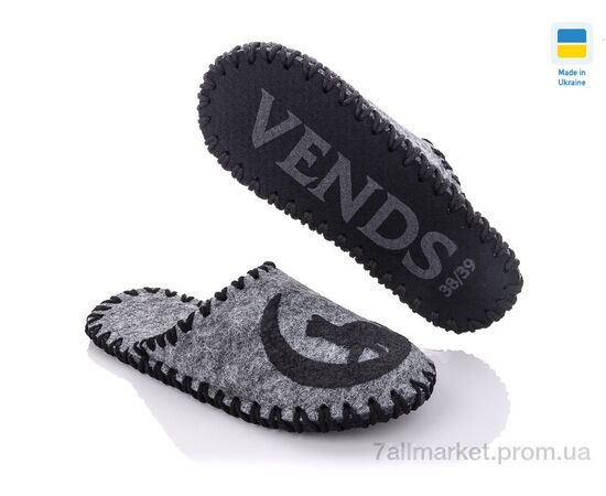 Фотография Тапки женские для дома Весна/осень 278W серый (9 пар р.36-41) "Active" недорого оптом от прямого поставщика, изображение 2