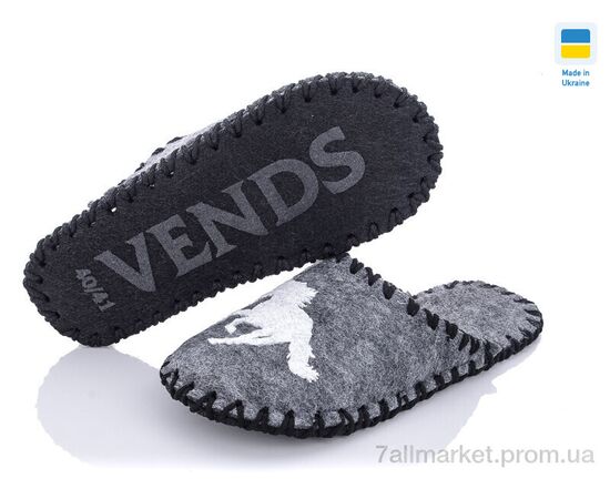 Фотография Тапки мужские домашние Весна/осень 346М сірий (9 пар р.40-45) "Active" недорого оптом от прямого поставщика, изображение 2