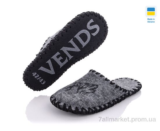 Фотография Тапки мужские домашние Весна/осень 306 сірий (9 пар р.40-45) "Active" недорого оптом от прямого поставщика, изображение 2