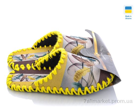 Фотография Тапки женские для дома Весна/осень 5-150 жовтий (10 пар р.36-41) "Active" недорого оптом от прямого поставщика, изображение 3