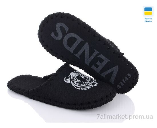Фотография Тапки мужские домашние Весна/осень 362 чорн (9 пар р.40-45) "Active" недорого оптом от прямого поставщика, изображение 3