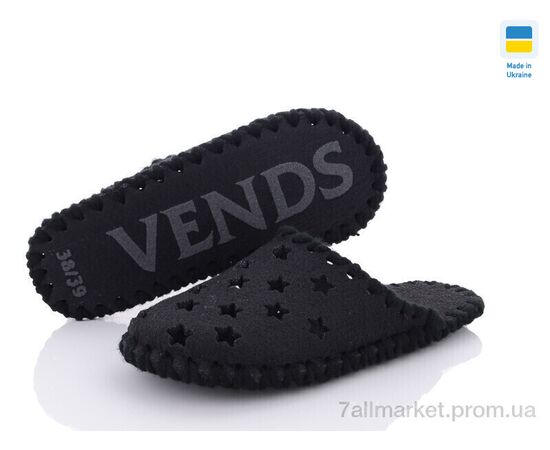 Фотография Тапки женские для дома Весна/осень 540 чорний (7 пар р.36-41) "Active" недорого оптом от прямого поставщика, изображение 2