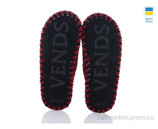 Фотография Тапки женские для дома Весна/осень 220W бордовий (9 пар р.36-41) "Active" недорого оптом от прямого поставщика, изображение 3