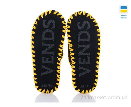 Фотография Тапки женские для дома Весна/осень 287W чорний (9 пар р.36-41) "Active" недорого оптом от прямого поставщика, изображение 3