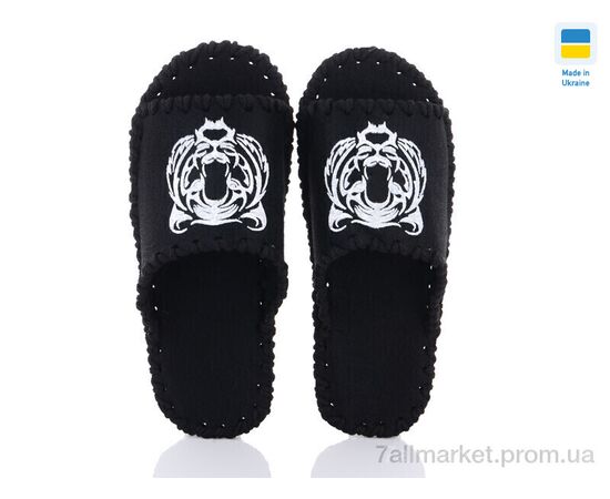 Тапки чоловічі домашні Весна/осінь 367M чорний (9 пар р.40-45) "Active" недорого оптом від прямого постачальника, зображення 2