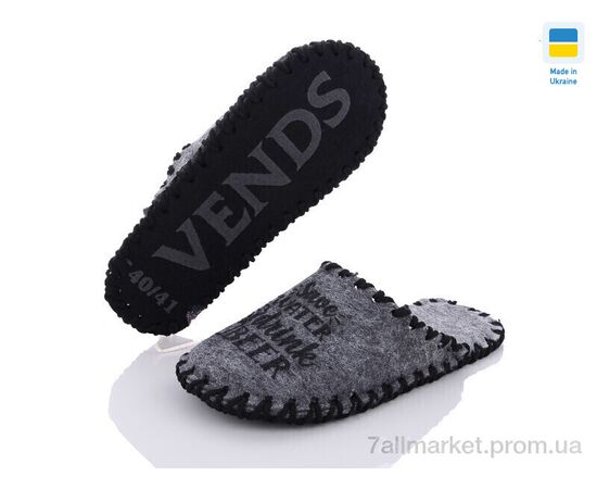 Тапки чоловічі домашні Весна/осінь 337М сірий (9 пар р.40-45) "Active" недорого оптом від прямого постачальника, зображення 2