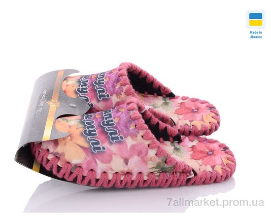 Фотография Тапки женские для дома Весна/осень 5-160 рожевий (10 пар р.36-41) "Active" недорого оптом от прямого поставщика, изображение 3
