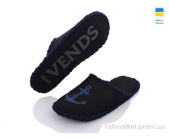 Тапки чоловічі домашні Весна/осінь 334M чорний (9 пар р.40-45) "Active" недорого оптом від прямого постачальника, зображення 2