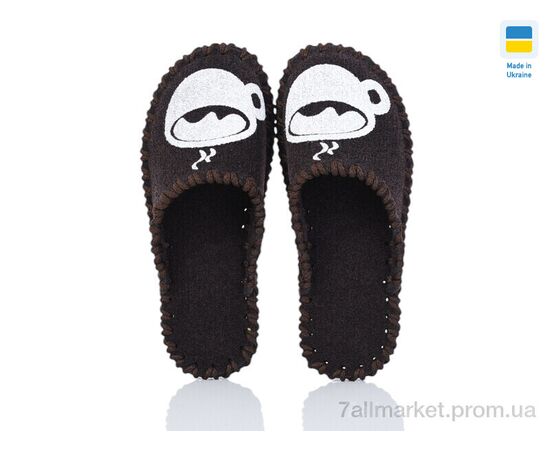 Тапки жіночі для будинку Весна/осінь 286W коричневий (9 пар р.36-41) "Active" недорого оптом від прямого постачальника, зображення 2