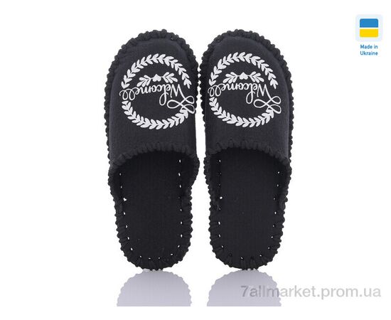 Фотография Тапки женские для дома Весна/осень 264 чорний (9 пар р.36-41) "Active" недорого оптом от прямого поставщика, изображение 2