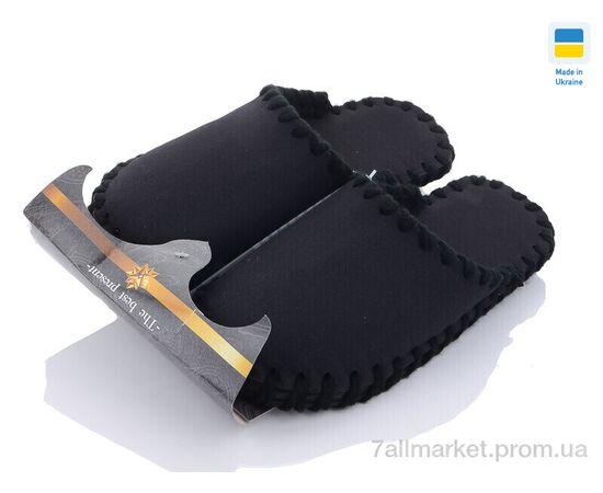 Тапки чоловічі домашні Весна/осінь 21-308 чорний (10 пар р.40-45) "Active" недорого оптом від прямого постачальника, зображення 3