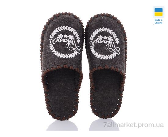 Тапки чоловічі домашні Весна/осінь 331M коричневий (9 пар р.40-45) "Active" недорого оптом від прямого постачальника, зображення 2