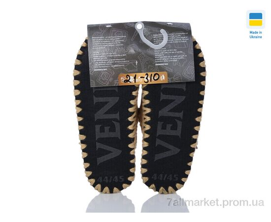 Тапки чоловічі домашні Весна/осінь 21-310 беж (10 пар р.40-45) "Active" недорого оптом від прямого постачальника, зображення 2