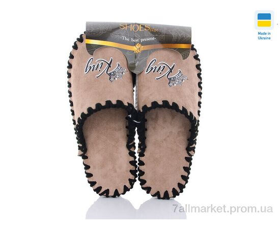 Тапки чоловічі домашні Весна/осінь 21-316 беж (9 пар р.40-45) "Active" недорого оптом від прямого постачальника, зображення 2