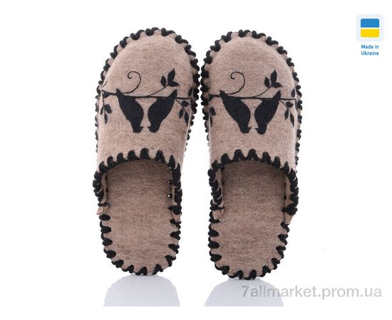 Фотография Тапки женские для дома Весна/осень 295W бежевий (9 пар р.36-41) "Active" недорого оптом от прямого поставщика, изображение 2